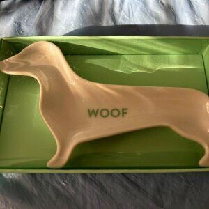 FRINGE - DACHSHUND figural trinket tray BNIB